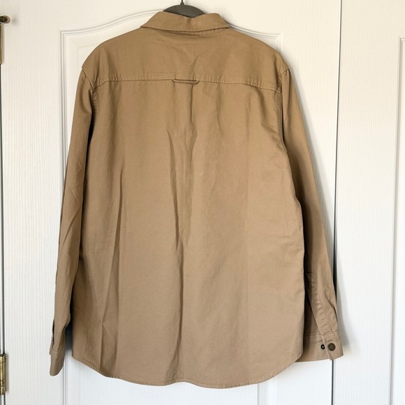 WESC Mens's Carpenter Style Workshirt Overshirt Sz M Twill Long Sleeve Cotton - Picture 3 of 9